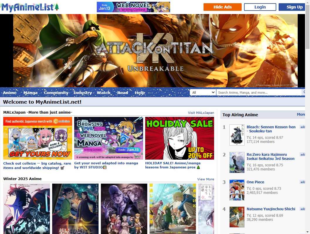 MyAnimeList.net